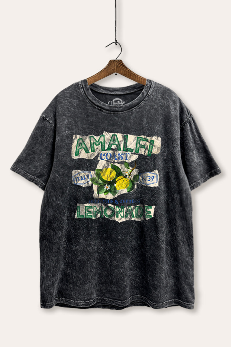 "amalfi coast lemonade" mineral wash boxy graphic tee