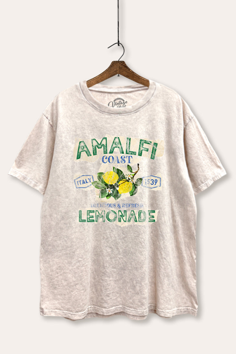 "amalfi coast lemonade" mineral wash boxy graphic tee