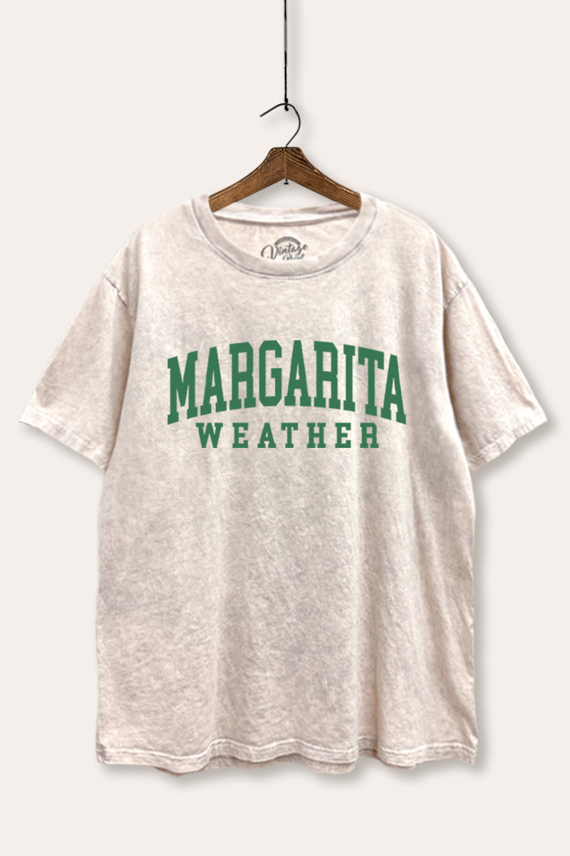 "margarita weather" mineral wash relaxed graphic tee