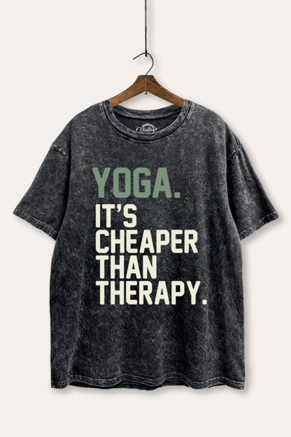 Yoga Therapy Graphic Mineral Wash Boxy Tee
