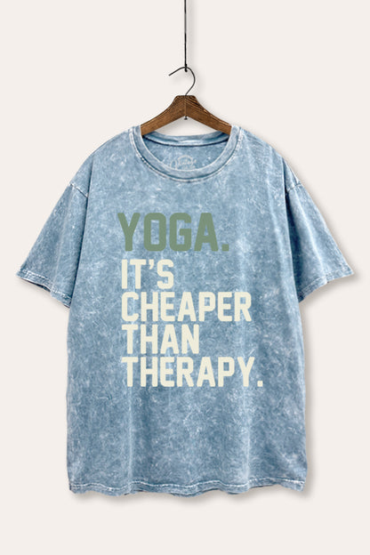 Yoga Therapy Graphic Mineral Wash Boxy Tee