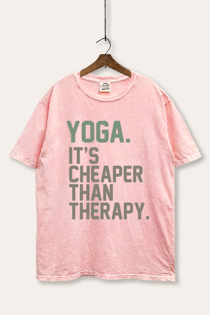 Yoga Therapy Graphic Mineral Wash Boxy Tee