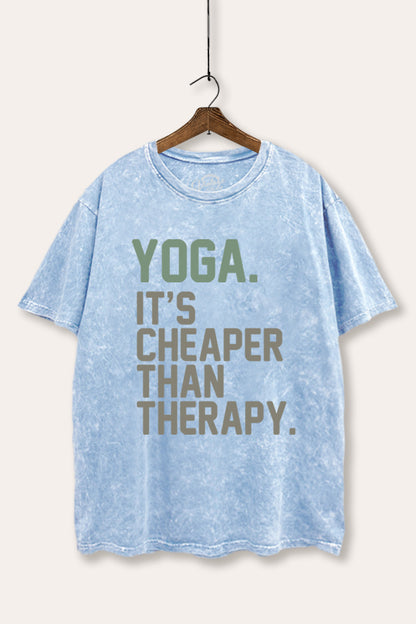 Yoga Therapy Graphic Mineral Wash Boxy Tee