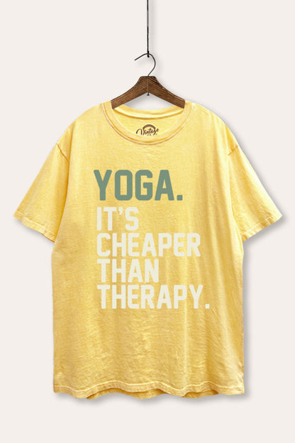 Yoga Therapy Graphic Mineral Wash Boxy Tee