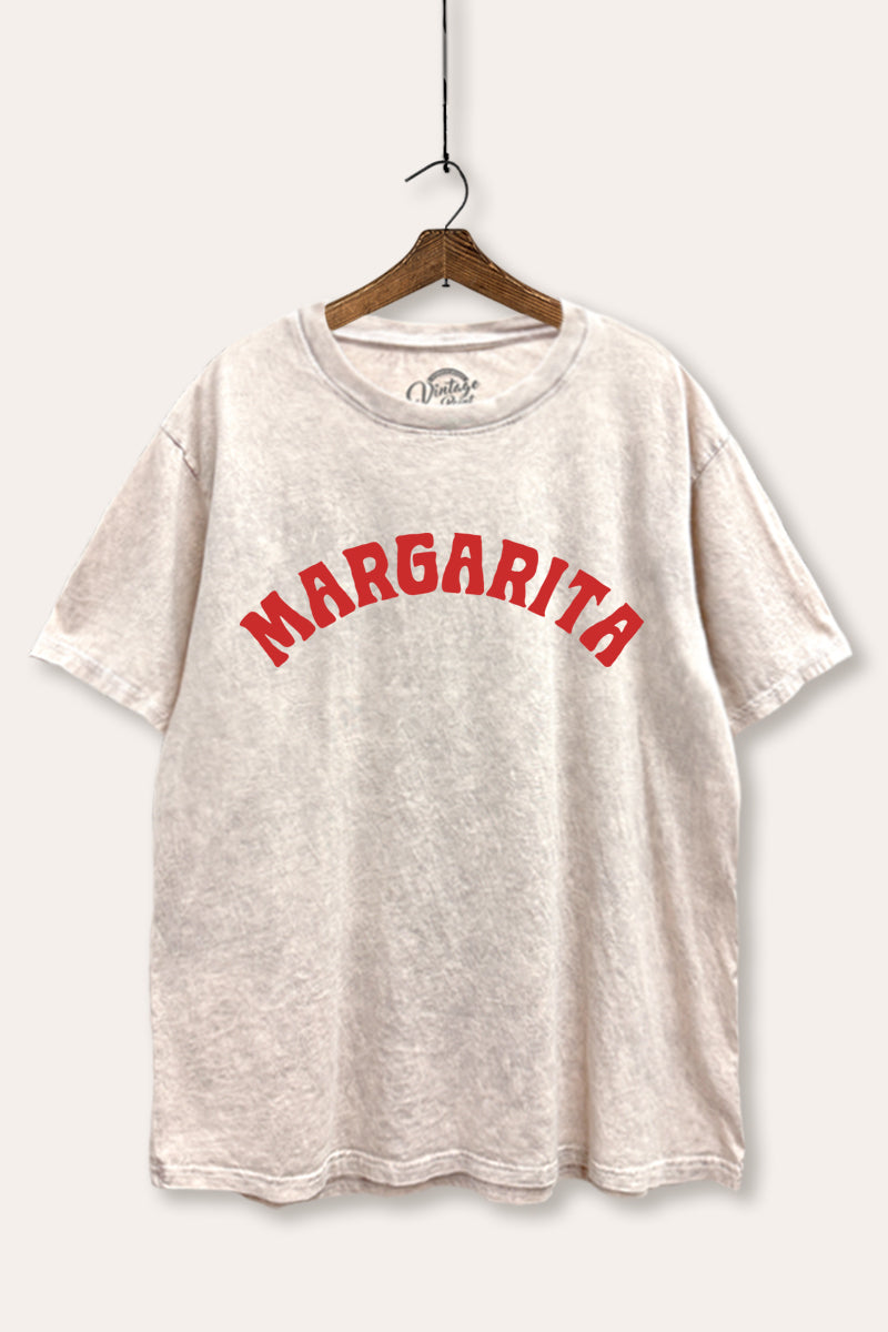 "margarita" mineral wash boxy graphic tee