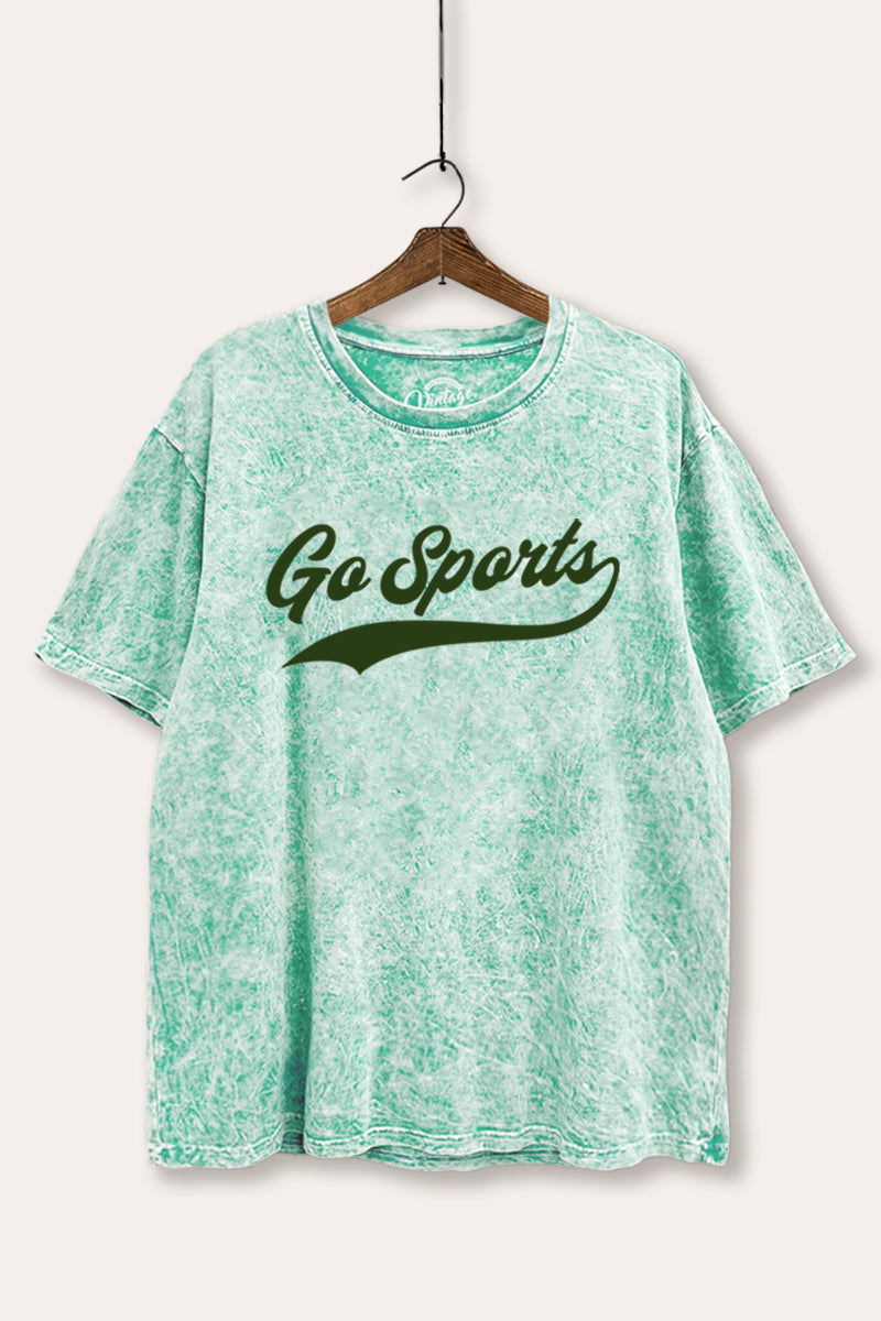Go Sports Varsity Graphic Mineral Wash Boxy Tee