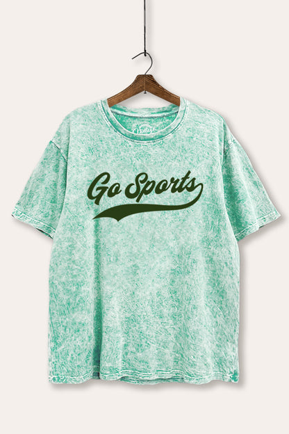 Go Sports Varsity Graphic Mineral Wash Boxy Tee
