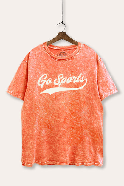 Go Sports Varsity Graphic Mineral Wash Boxy Tee