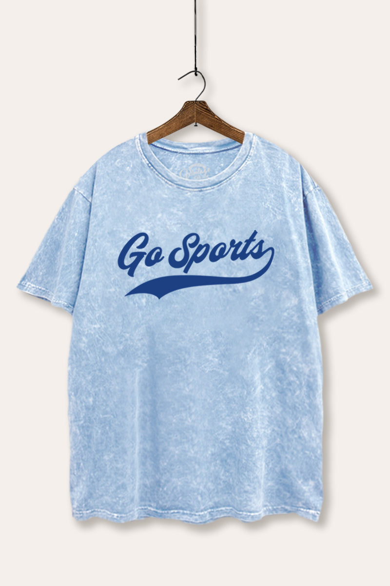Go Sports Varsity Graphic Mineral Wash Boxy Tee