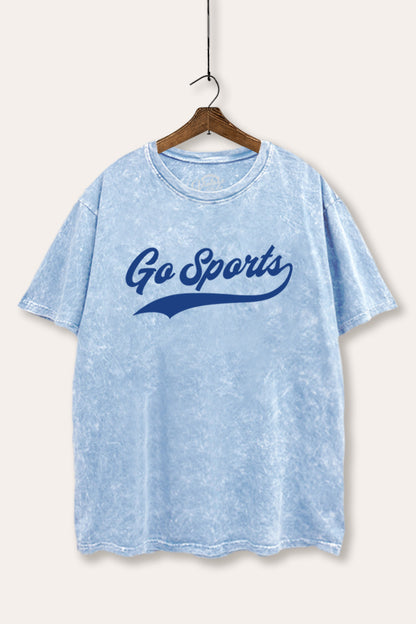 Go Sports Varsity Graphic Mineral Wash Boxy Tee