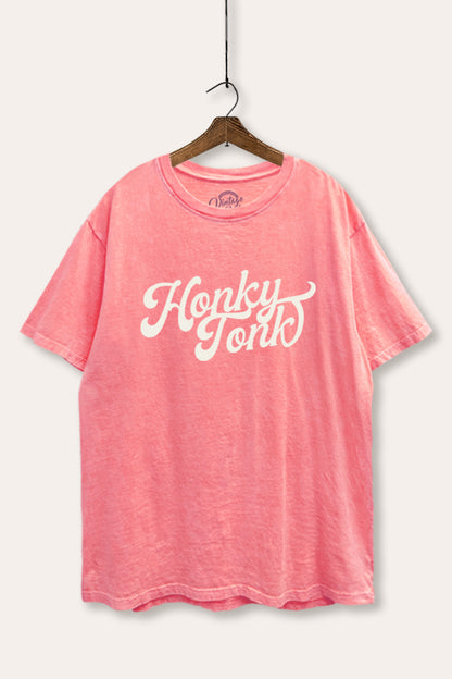 Honky Tonk Graphic Mineral Wash Boxy Tee