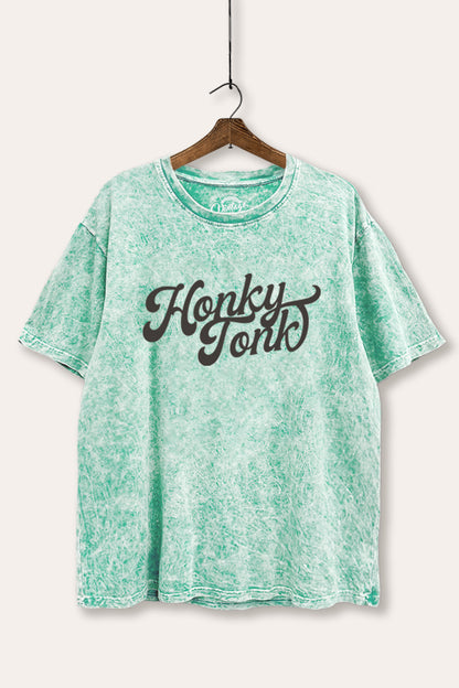 Honky Tonk Graphic Mineral Wash Boxy Tee
