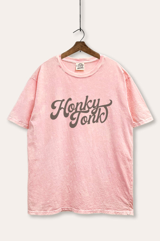 Honky Tonk Graphic Mineral Wash Boxy Tee