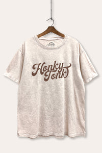 honky tonk graphic mineral wash boxy tee