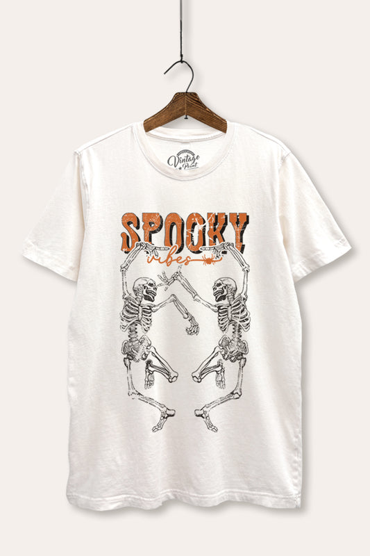 dancing skeletons mineral wash relaxed graphic t-shirt