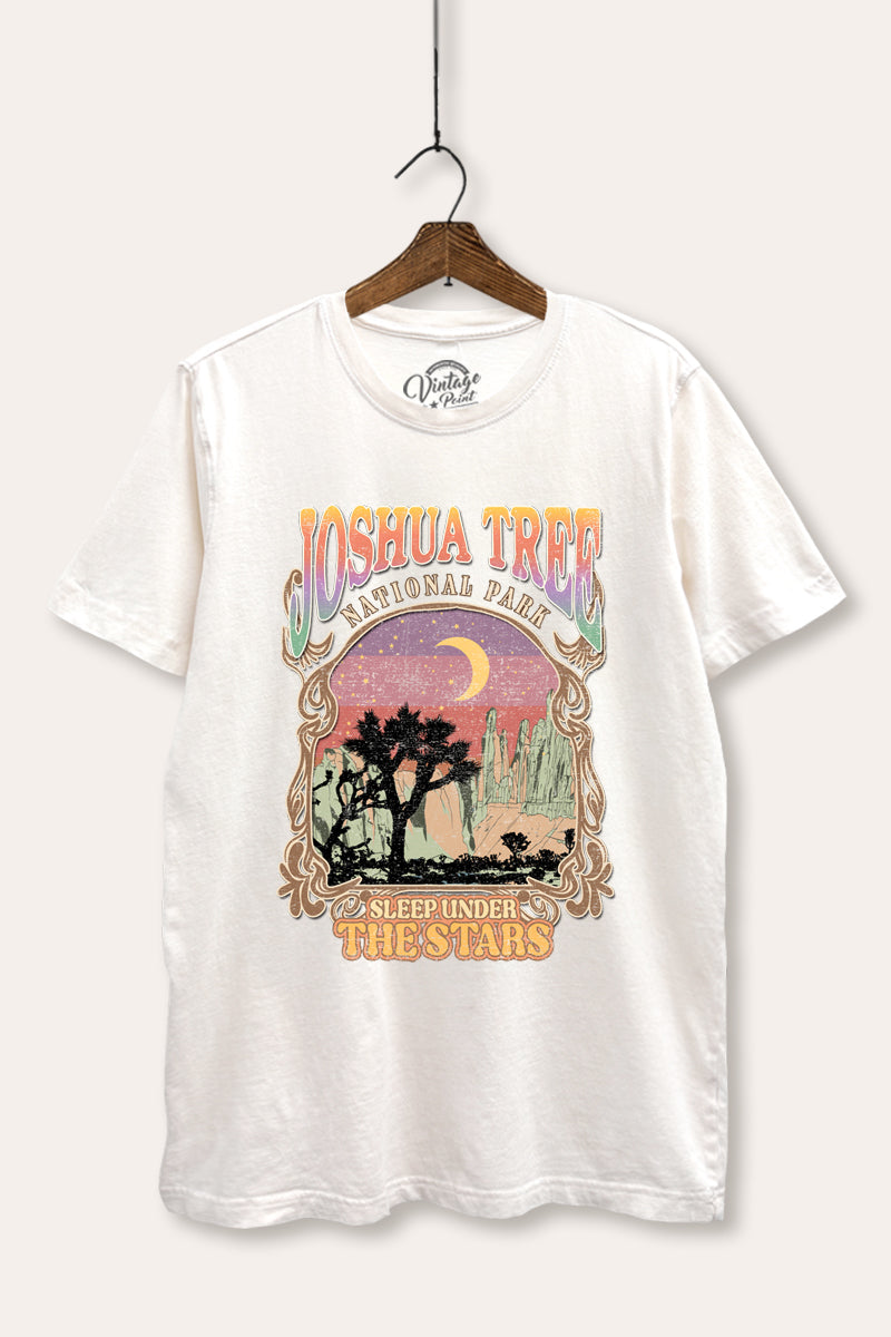 joshua tree theme mineral wash relaxed graphic tee