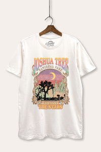 joshua tree theme mineral wash relaxed graphic tee