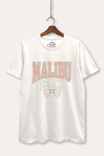 Malibu Beach Collegiate Graphic Mineral Wash Relaxed Tee