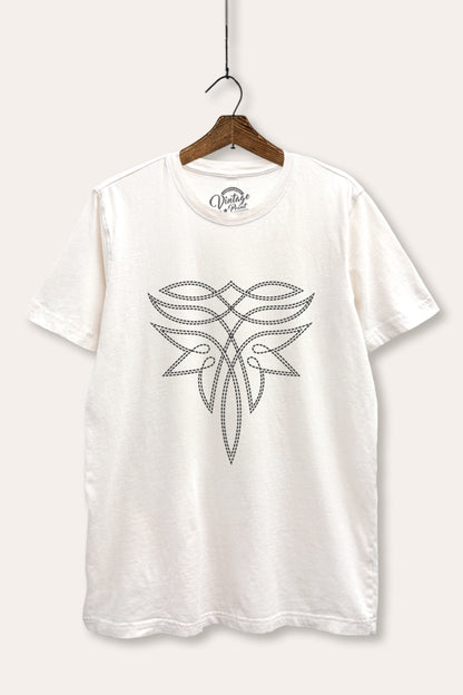 Western Boots Toe Stitch Graphic Mineral Wash Relaxed Tee
