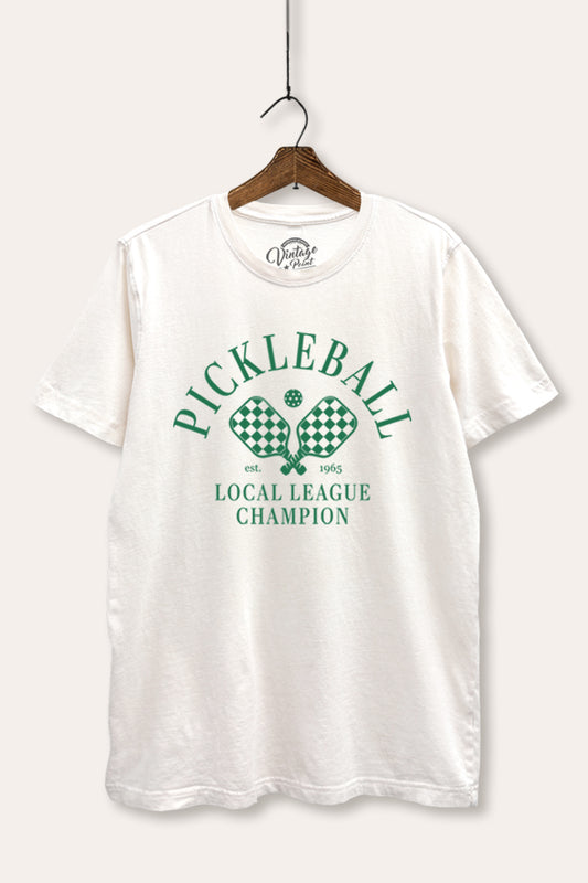 "pickleball champion" mineral wash relaxed graphic tee