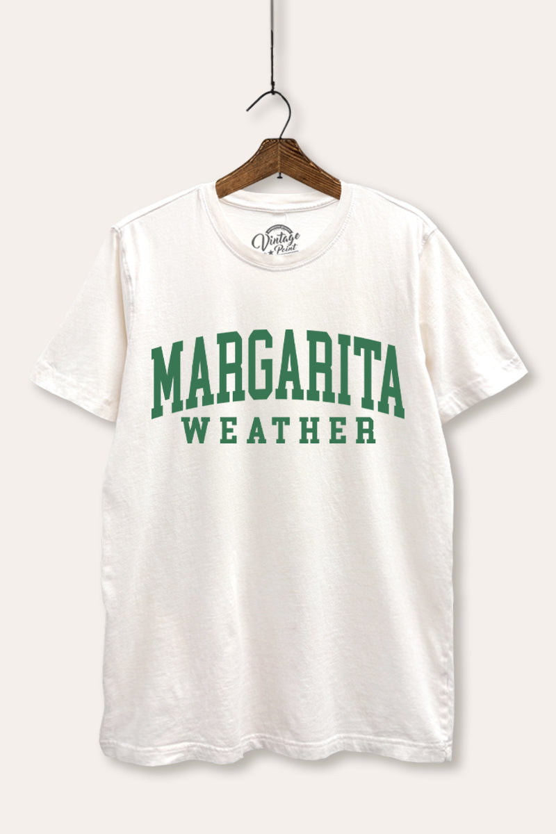 "margarita weather" mineral wash relaxed graphic tee