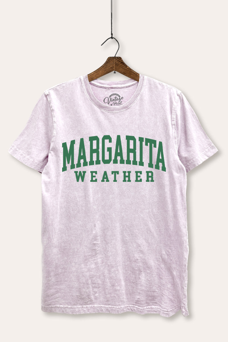 "margarita weather" mineral wash relaxed graphic tee