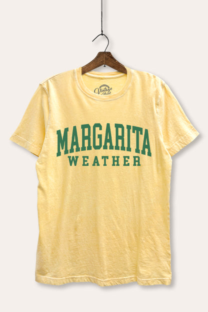 Margarita Weather Typography Mineral Wash Relaxed Tee