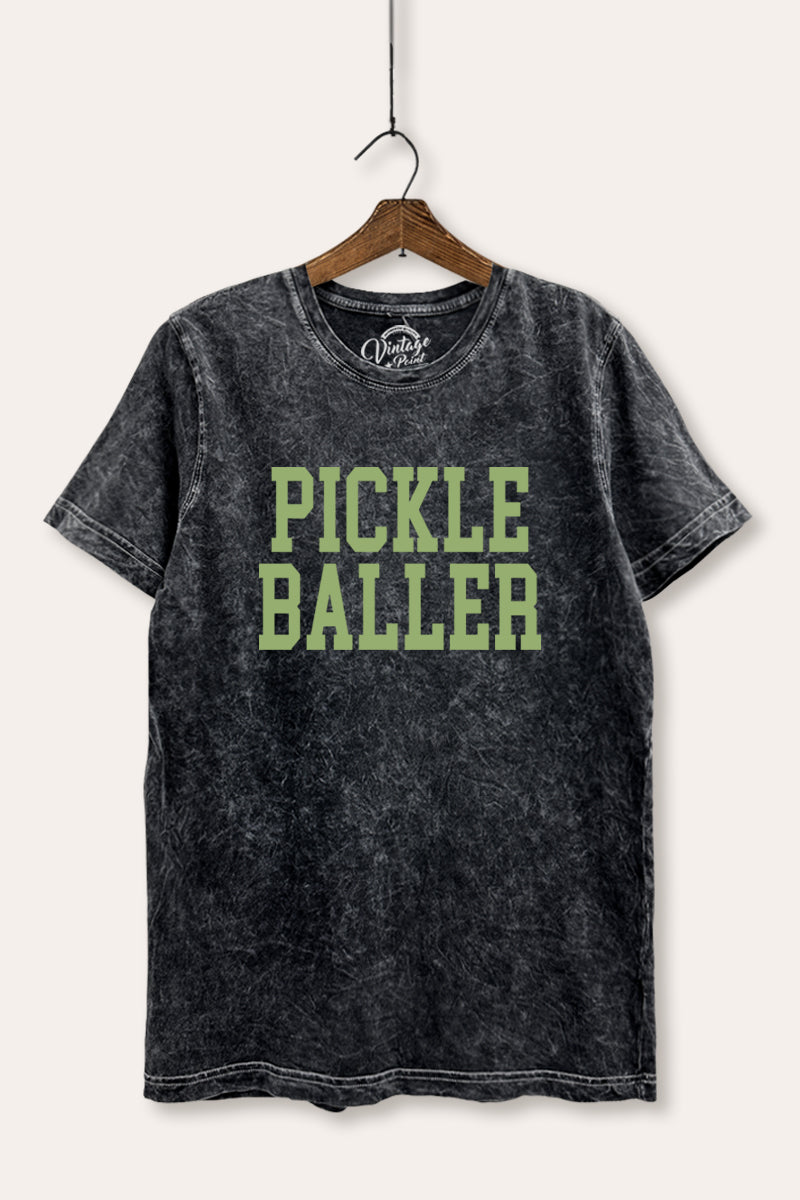 "pickle baller" mineral wash relaxed graphic tee