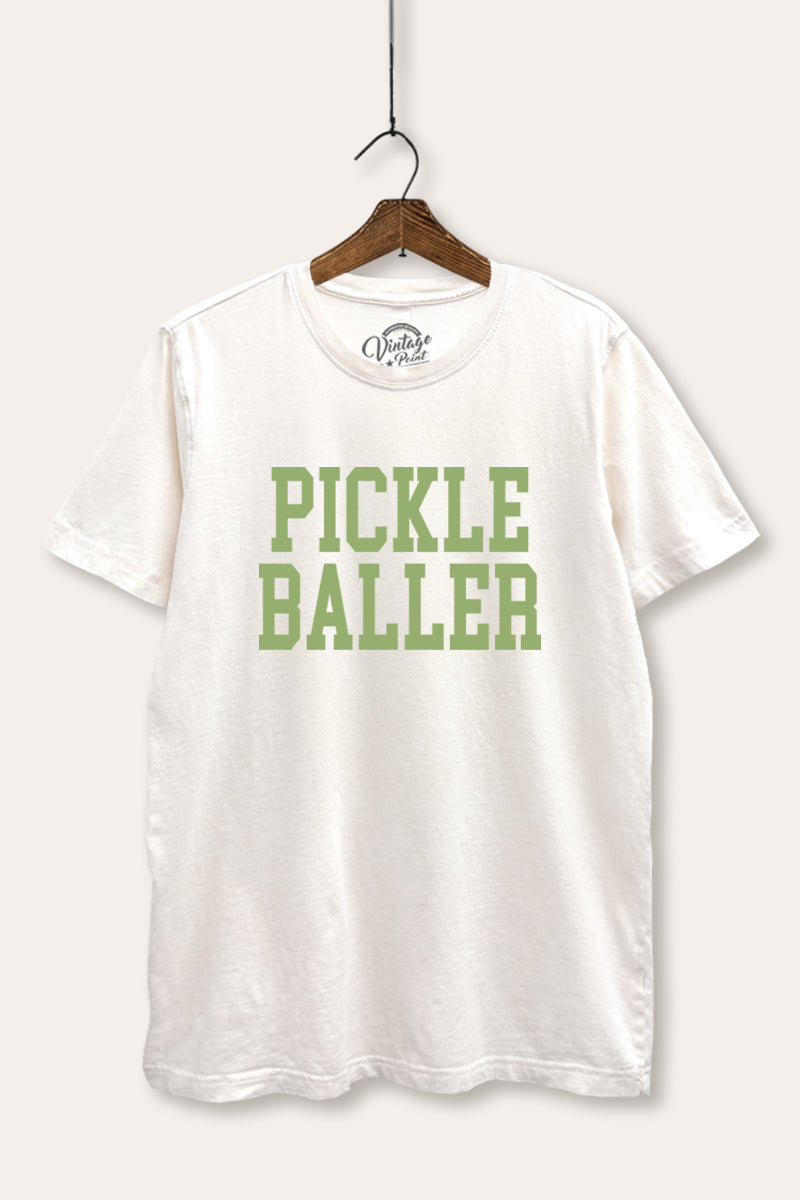 "pickle baller" mineral wash relaxed graphic tee