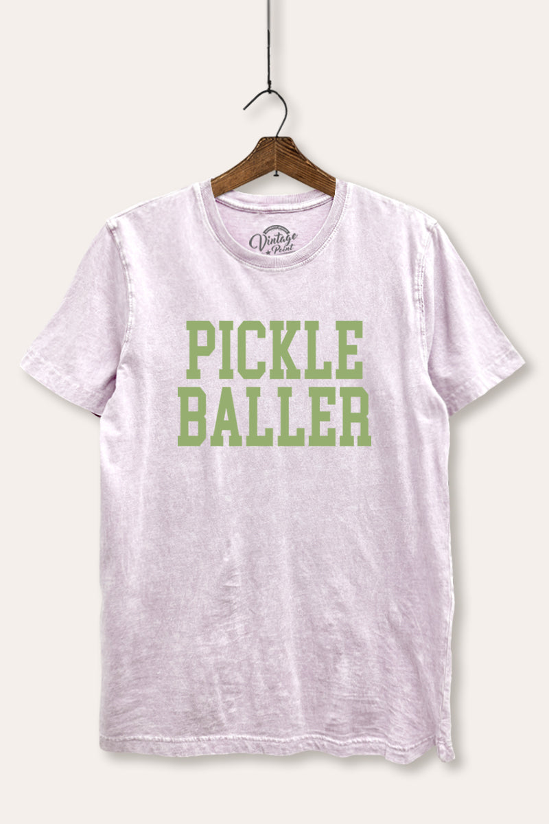 "pickle baller" mineral wash relaxed graphic tee