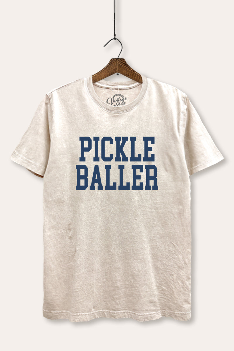 "pickle baller" mineral wash relaxed graphic tee