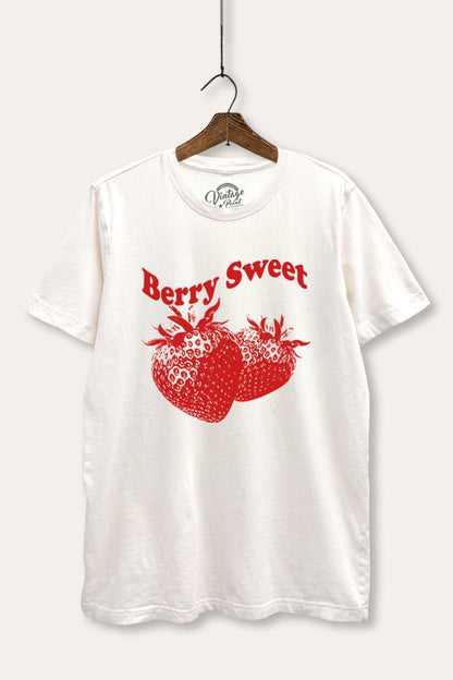 Berry Sweet Fruit Graphic Mineral Wash Relaxed Tee
