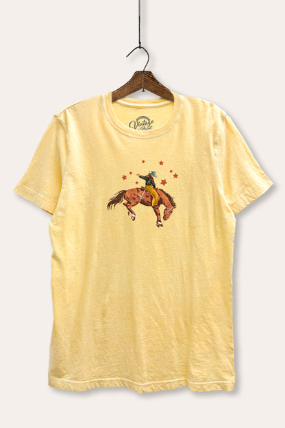 Rodeo Cowboy Stars Graphic Mineral Wash Relaxed Tee