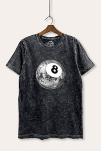 disco 8-ball graphic mineral wash relaxed tee