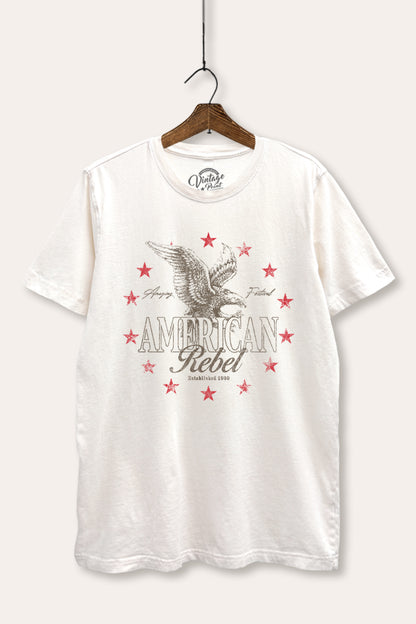 American Rebel Eagle Graphic Mineral Wash Relaxed Tee