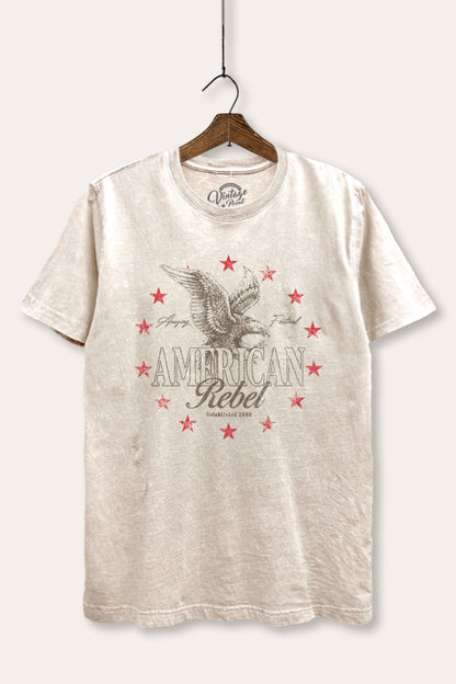 American Rebel Eagle Graphic Mineral Wash Relaxed Tee