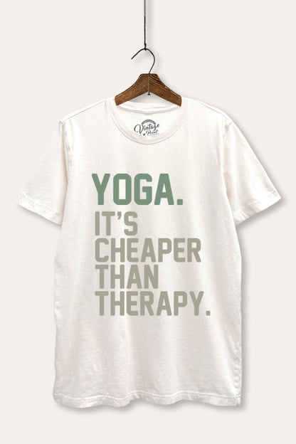 Yoga Therapy Graphic Mineral Wash Relaxed Tee