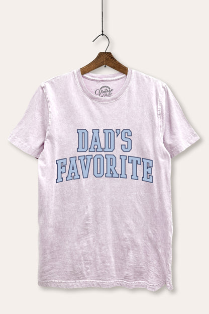 Dad's Favorite Graphic Mineral Wash Relaxed Tee