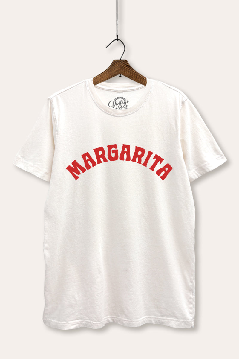 Margarita Arched Typography Mineral Wash Relaxed Tee