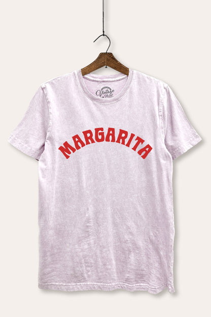 Margarita Arched Typography Mineral Wash Relaxed Tee