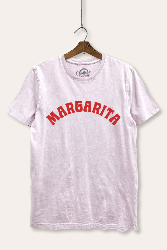 Margarita Arched Typography Mineral Wash Relaxed Tee