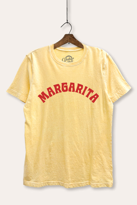Margarita Arched Typography Mineral Wash Relaxed Tee