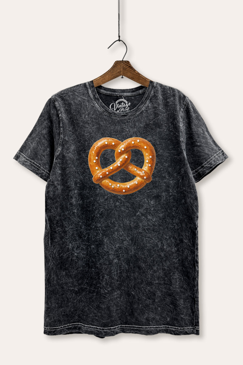 pretzel graphic mineral wash relaxed tee