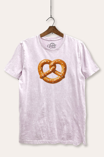 Baked Pretzel Graphic Mineral Wash Relaxed Tee