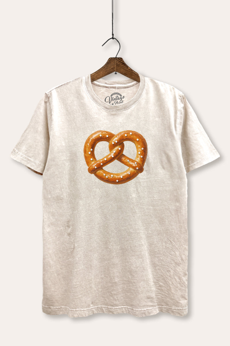 pretzel graphic mineral wash relaxed tee