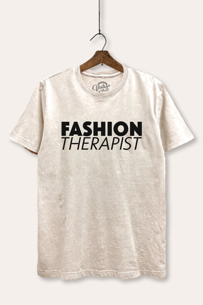 Fashion Therapist Graphic Mineral Wash Relaxed Tee