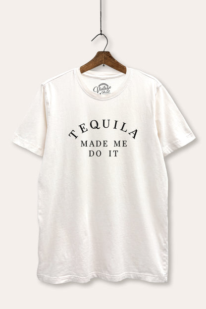Tequila Made Me Do It Graphic Mineral Wash Relaxed Tee