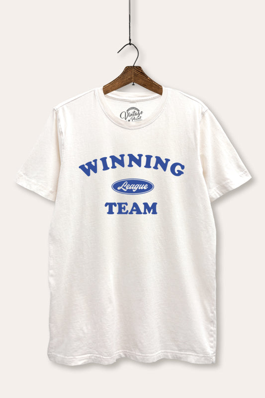 Winning Team League Sports Graphic Mineral Wash Relaxed Tee