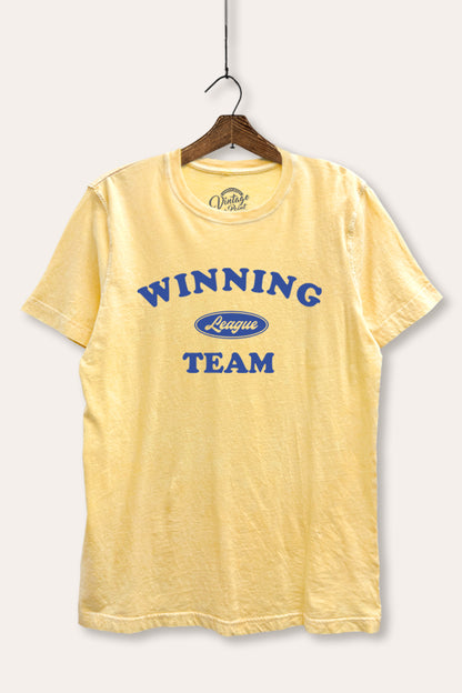 Winning Team League Sports Graphic Mineral Wash Relaxed Tee
