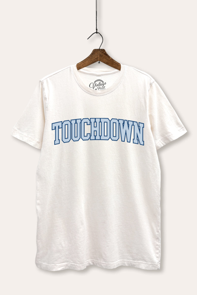 Touchdown Collegiate Sports Graphic Mineral Wash Relaxed Tee